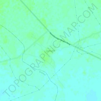 Topografische Karte Jansath, Höhe, Relief