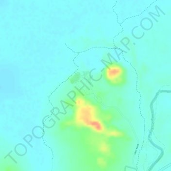Topografische Karte Ubirr, Höhe, Relief