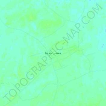 Topografische Karte Белогривка, Höhe, Relief