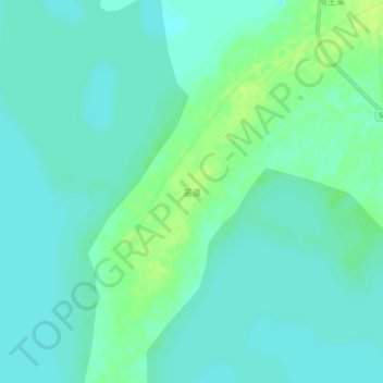 Topografische Karte 高渡, Höhe, Relief