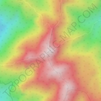 Topografische Karte Gunung Angsi, Höhe, Relief