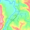 Topografische Karte Km 41 - Colombia, Höhe, Relief