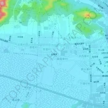 Topografische Karte 盐糟寨, Höhe, Relief