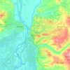 Topografische Karte Onitsha, Höhe, Relief
