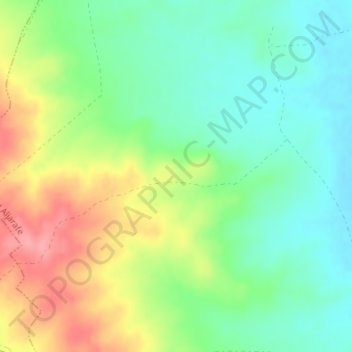 Topografische Karte Los Alcores, Höhe, Relief