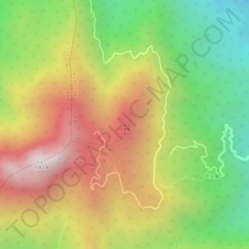 Topografische Karte 凤凰髻, Höhe, Relief