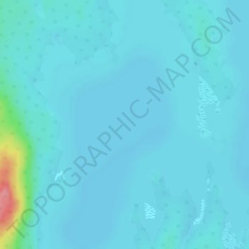 Topografische Karte Väst-Kvien, Höhe, Relief