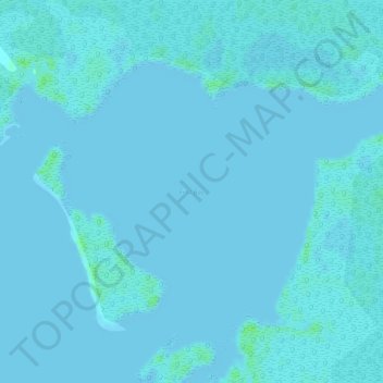 Topografische Karte First Bay, Höhe, Relief
