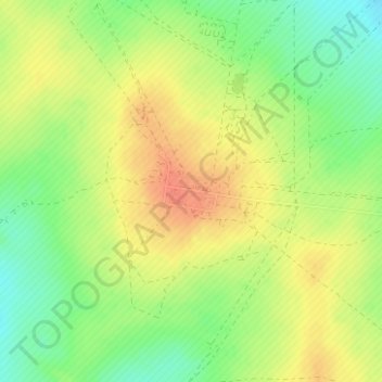 Topografische Karte Maralinga Village, Höhe, Relief
