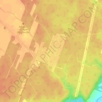 Topografische Karte Lac-Samson, Höhe, Relief