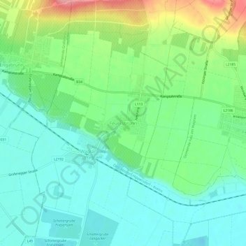 Topografische Karte Feuersbrunn, Höhe, Relief