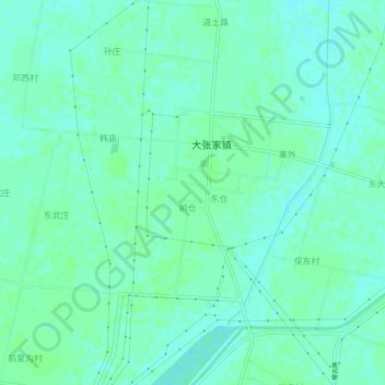 Topografische Karte 西仓, Höhe, Relief