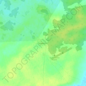 Topografische Karte Tjuntjuntjara, Höhe, Relief