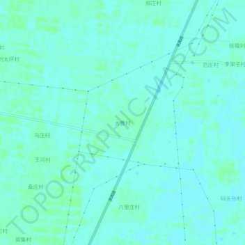 Topografische Karte 大曹村, Höhe, Relief