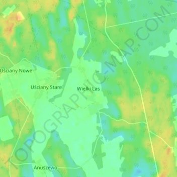 Topografische Karte Tannenheim, Höhe, Relief