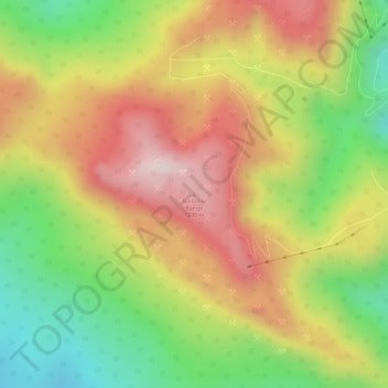 Topografische Karte Bailadila Range, Höhe, Relief