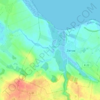 Topografische Karte Eggerstorf, Höhe, Relief