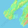 Topografische Karte Wellington, Höhe, Relief