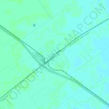 Topografische Karte Placedo, Höhe, Relief