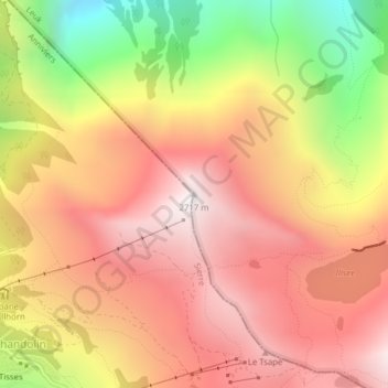 Topografische Karte Illhorn, Höhe, Relief