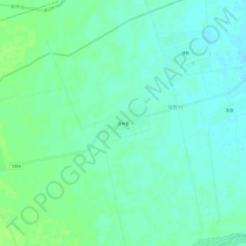 Topografische Karte 吉林堡, Höhe, Relief