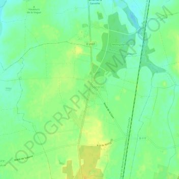 Topografische Karte La Commodité, Höhe, Relief