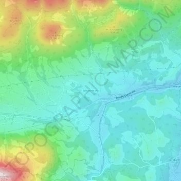 Topografische Karte Schattenried, Höhe, Relief