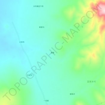 Topografische Karte 林家, Höhe, Relief