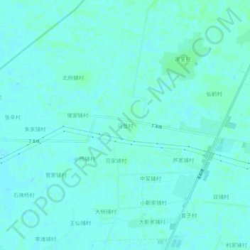 Topografische Karte 马营村, Höhe, Relief