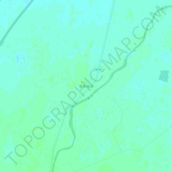 Topografische Karte 策克嘎查, Höhe, Relief