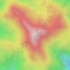 Topografische Karte 惠东莲花山, Höhe, Relief