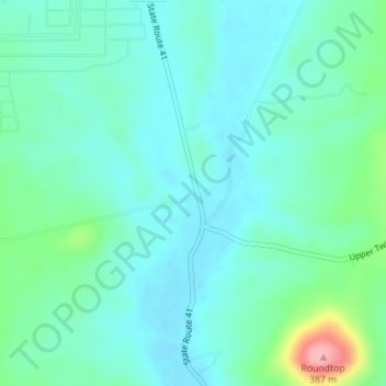 Topografische Karte Fruitdale, Höhe, Relief