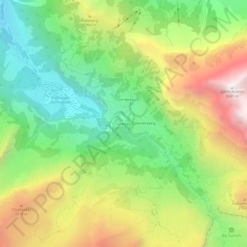 Topografische Karte Griesalp, Höhe, Relief