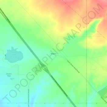 Topografische Karte Regina, Höhe, Relief