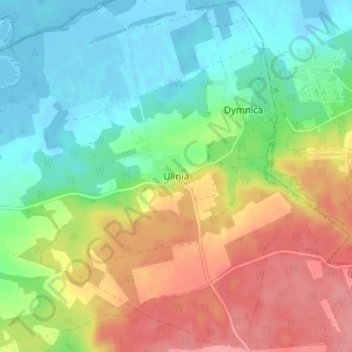 Topografische Karte Uhlingen, Höhe, Relief