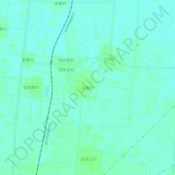 Topografische Karte 司寨村, Höhe, Relief