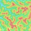 Topografische Karte Snowden, Höhe, Relief