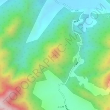 Topografische Karte 龙凤山, Höhe, Relief