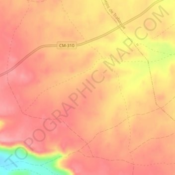 Topografische Karte La Caracola, Höhe, Relief