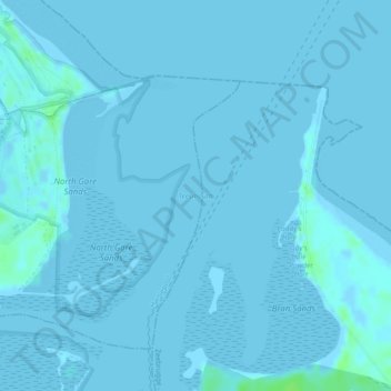 Topografische Karte Teesmouth, Höhe, Relief