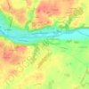 Topografische Karte Les Bergeaux, Höhe, Relief