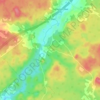 Topografische Karte Ingeborrarp, Höhe, Relief