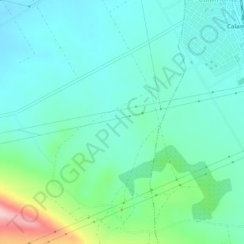Topografische Karte Castañar, Höhe, Relief