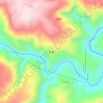 Topografische Karte 柳寨, Höhe, Relief