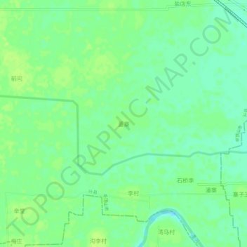 Topografische Karte 董寨, Höhe, Relief