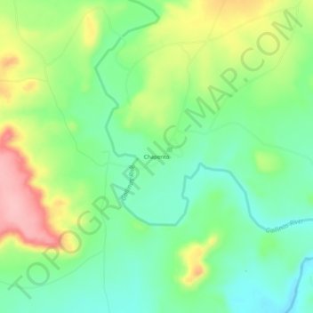 Topografische Karte Chaperito, Höhe, Relief