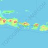 Topografische Karte Bali, Höhe, Relief