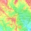 Topografische Karte Redditch, Höhe, Relief