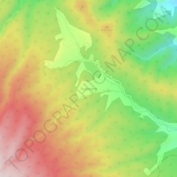 Topografische Karte Yusmarg, Höhe, Relief