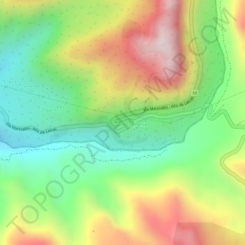 Topografische Karte El 8, Höhe, Relief